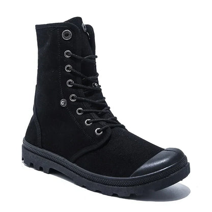 Funki Findz | Boots | Men's Canvas High Top Combat Boots