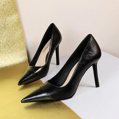 Funki Findz | Shoes | Women's Leather Pointed Toe High Heels