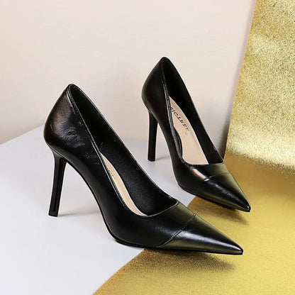 Funki Findz | Shoes | Women's Leather Pointed Toe High Heels
