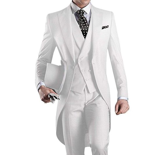 Funki Findz | Suits | Men's Custom 3 Pcs Grooms Suit | Tailcoat