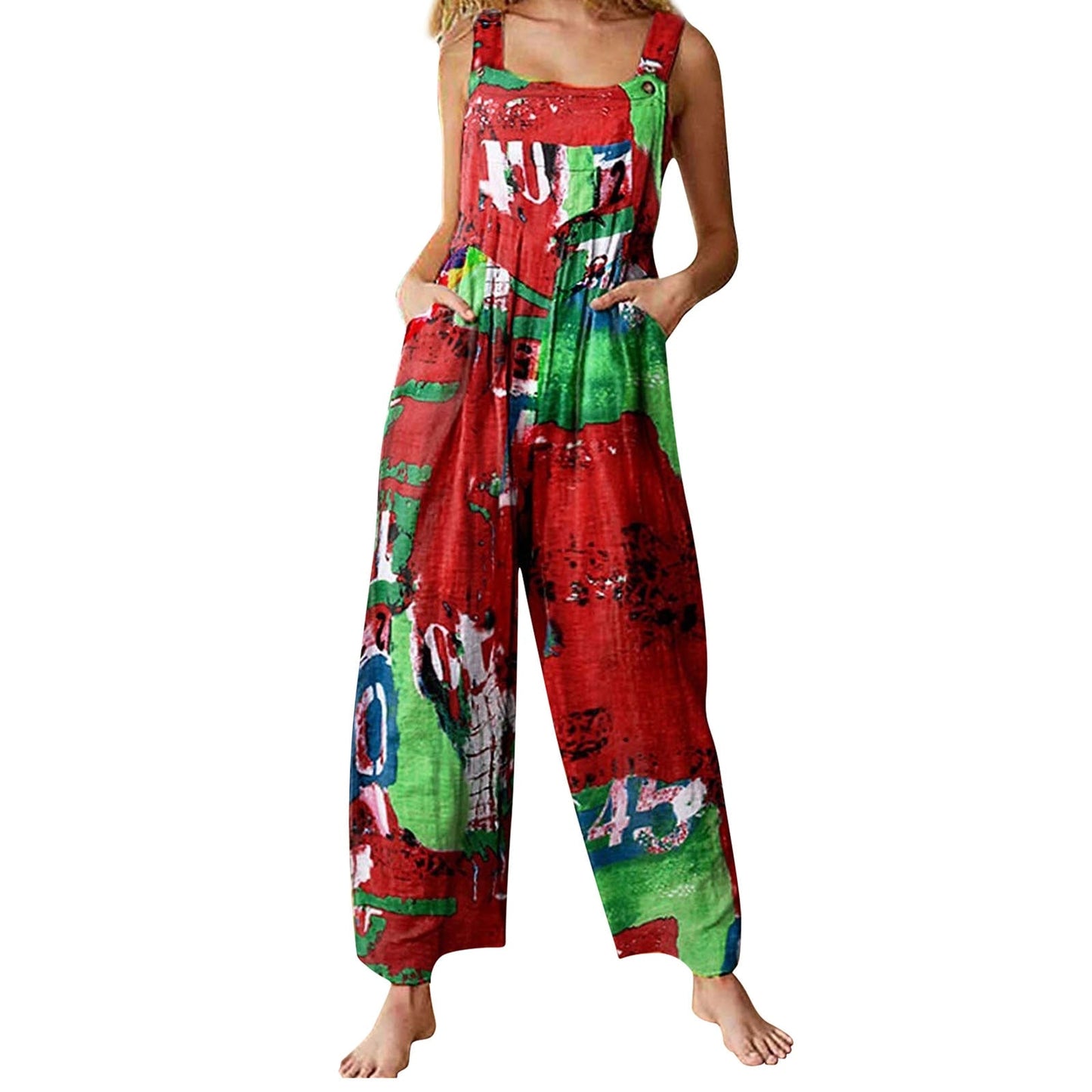 Funki Findz | Pants | Women's Loose Fit Romper | Wide Leg