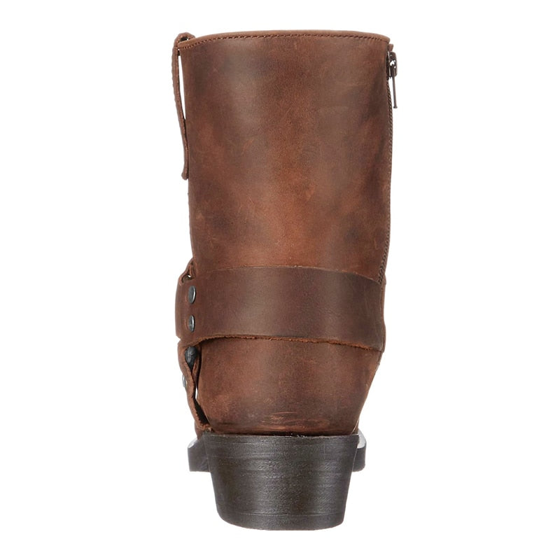 Funki Findz | Boots | Men's Vintage Tan Cowboy Biker Boots