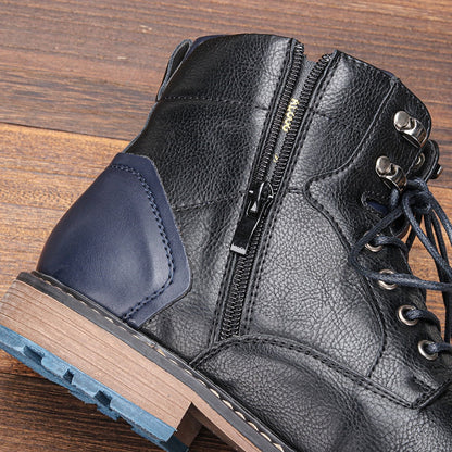 Funki Findz | Boots | Men's Faux Leather Retro Ankle Dress Boot
