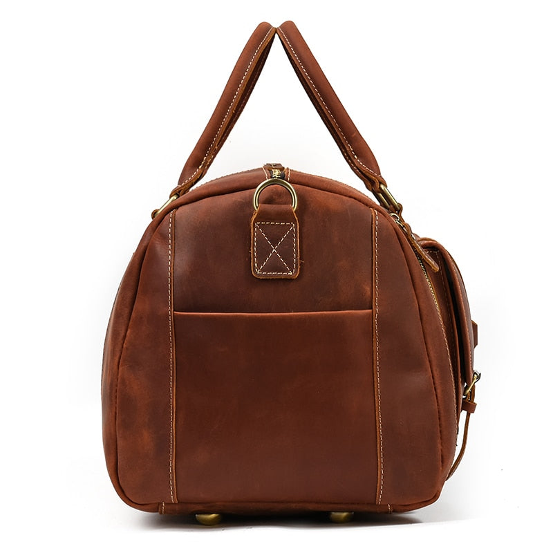 Funki Findz | Bags | Travel Bags | Men's Leather Overnight Bag