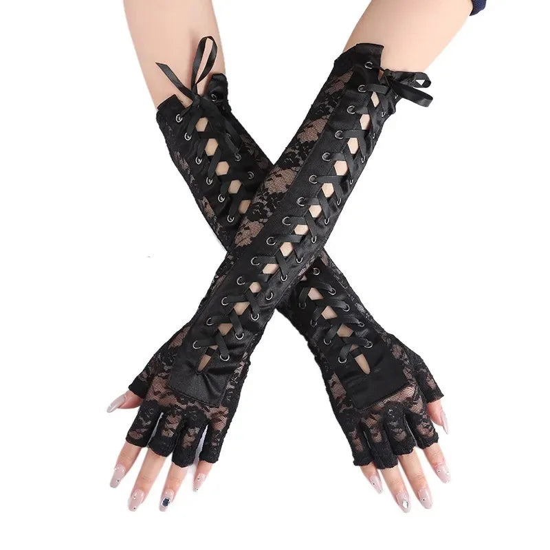Funki Findz | Gloves | Women's Elbow Length Fingerless Gloves