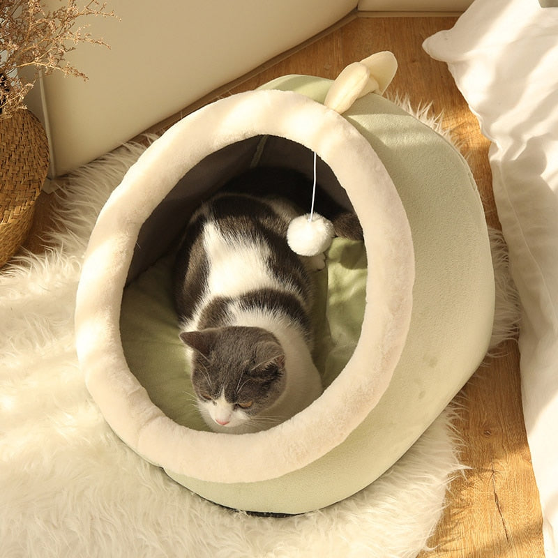 Funki Findz | Pet Beds | Cat Bed | Warm Cozy Kitten Cat Cave