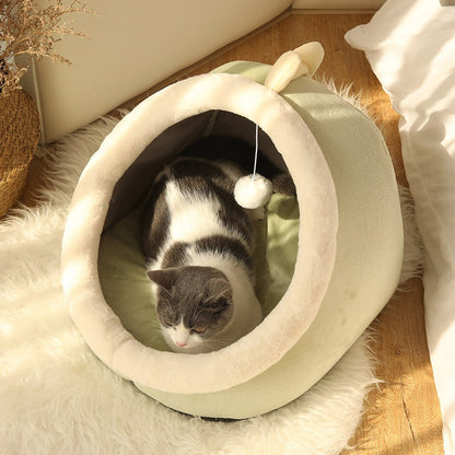 Funki Findz | Pet Beds | Cat Bed | Warm Cozy Kitten Cat Cave