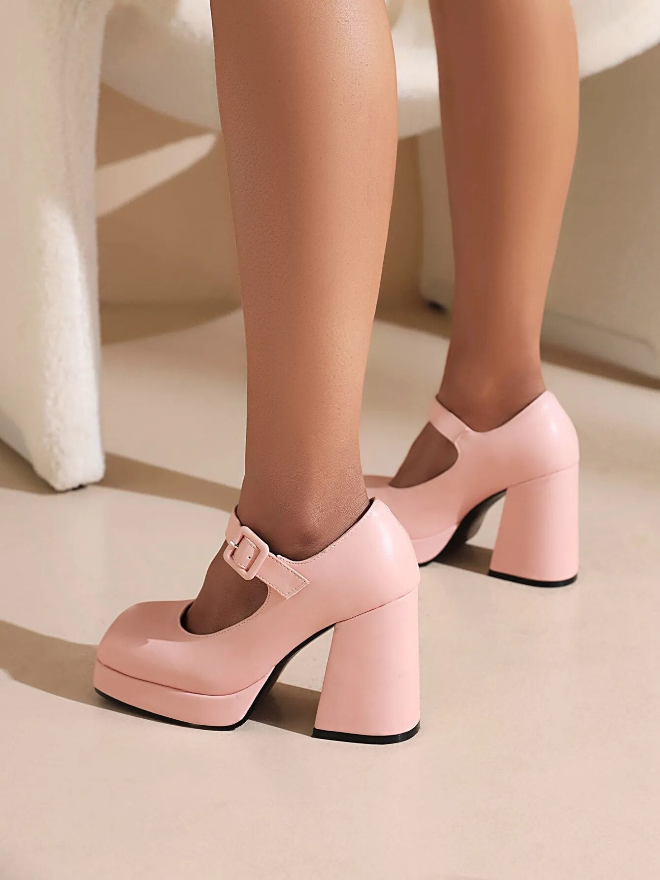 Funki Findz | Shoes | Women's Chunky Heel Platform Mary Janes