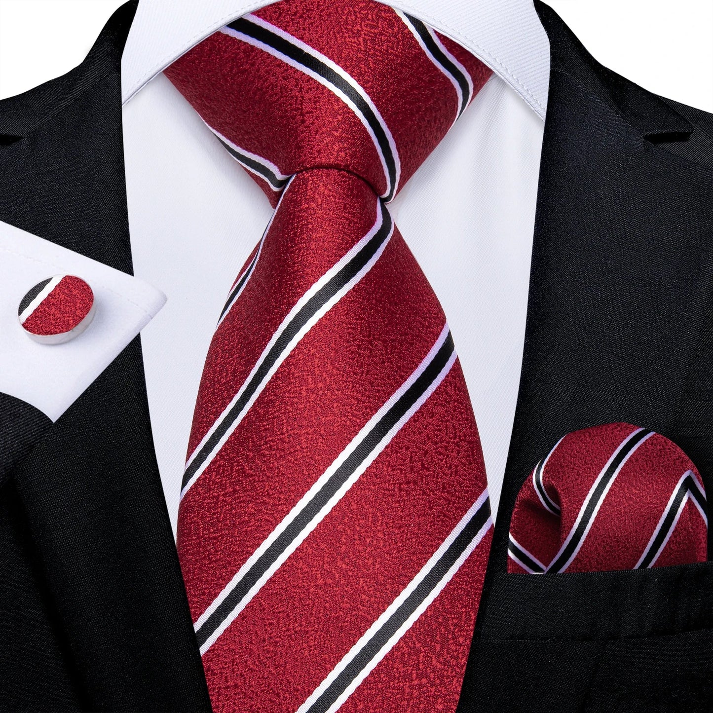 Funki Findz | Neckties | Men's Premium Fashion Silk 3Pcs Tie Set