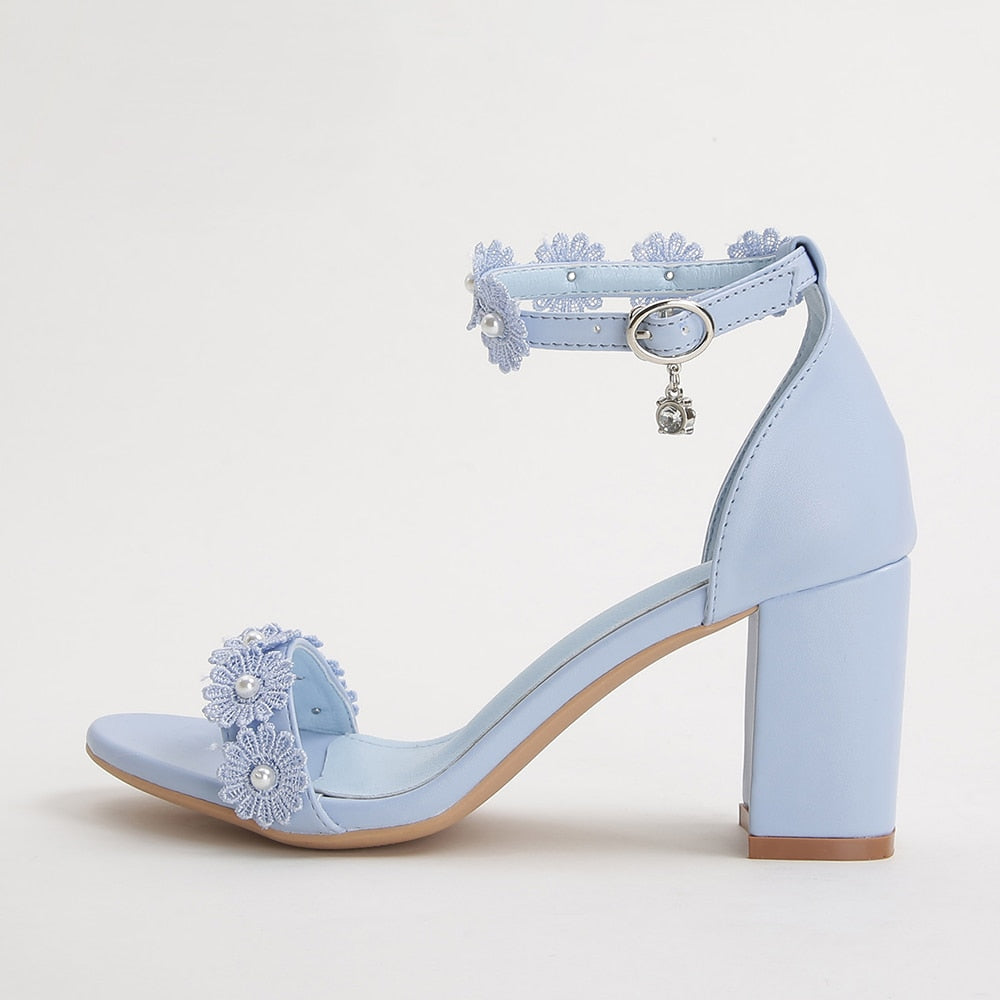 Funki Findz | Shoes | Women's Pretty Flower Wedding Sandals