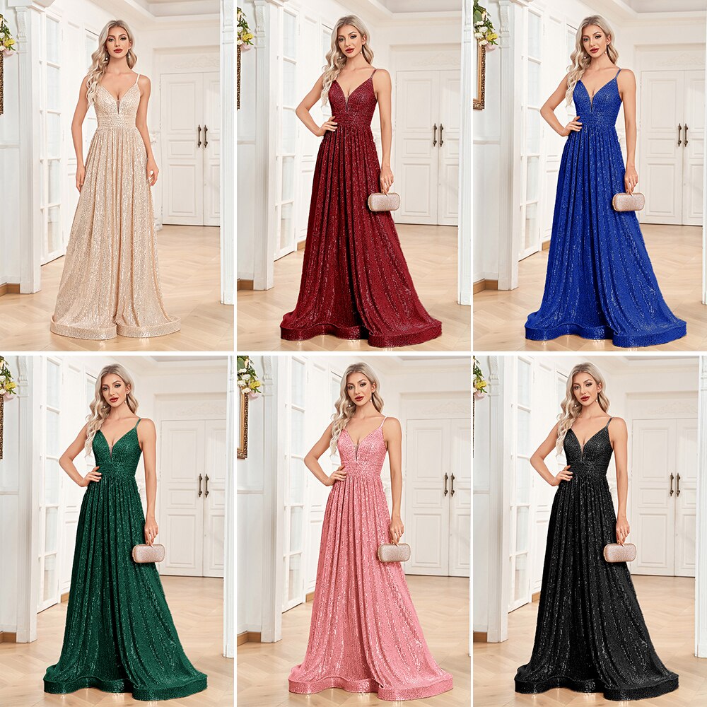 Funki Findz | Dresses | Women's Luxury Strappy Evening Dress