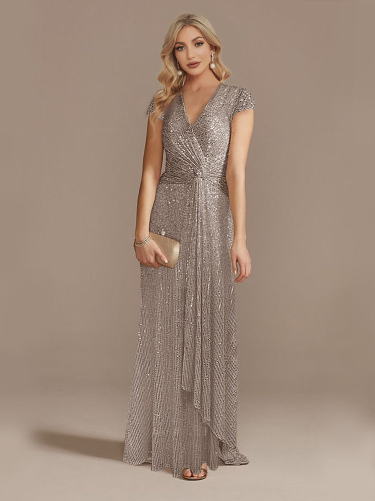 Funki Findz | Dresses | Women's Elegant Long Sequin Dress