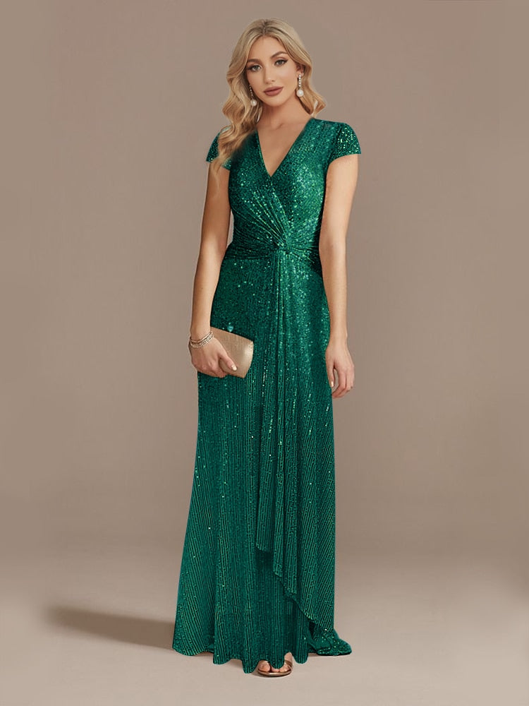 Funki Findz | Dresses | Women's Elegant Long Sequin Dress