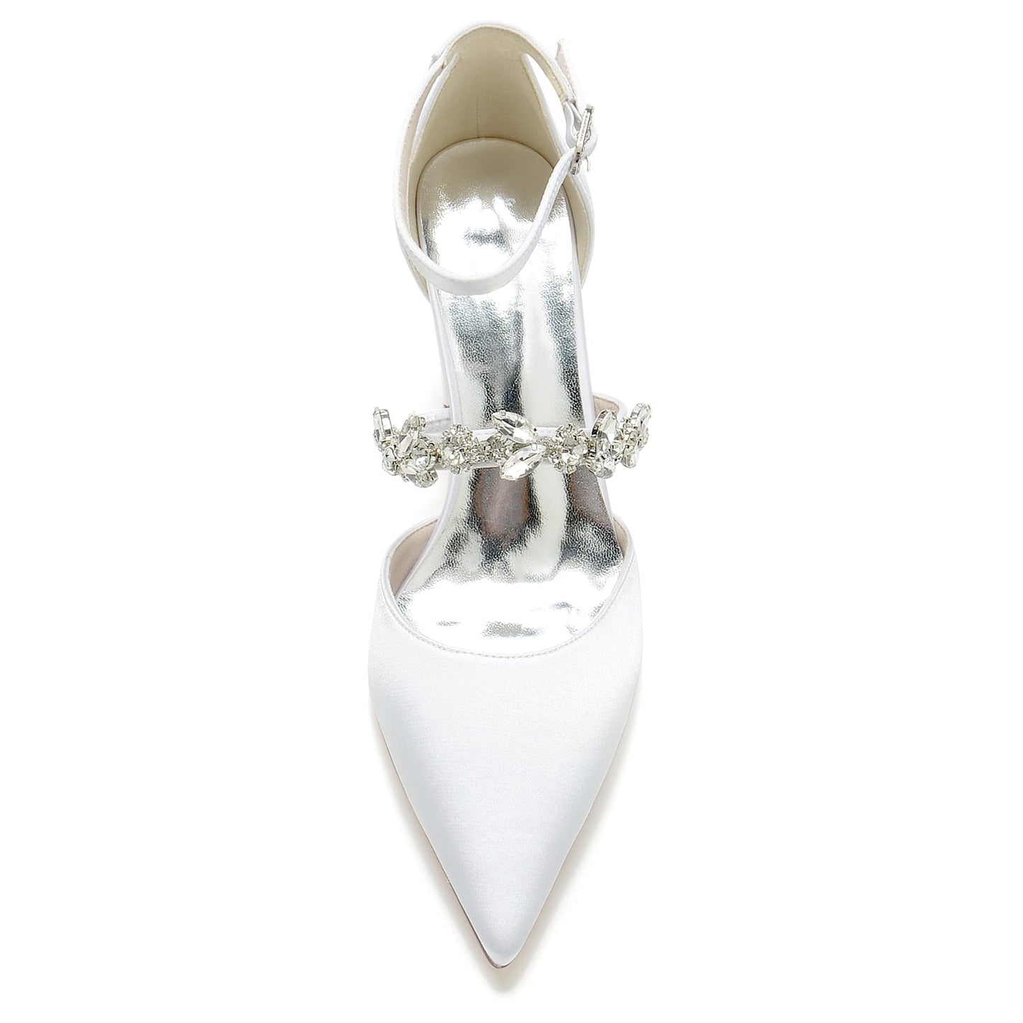 Funki Findz | Shoes | Women's Chic Crystal Satin Wedding Shoe