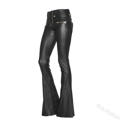 Funki Findz | Pants | Women's Elegant Chic Faux Leather Pants