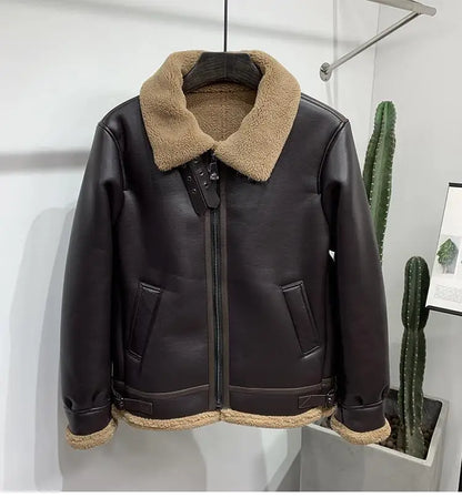 Funki Findz | Jackets | Men's Faux Leather Fleece Bomber Jacket