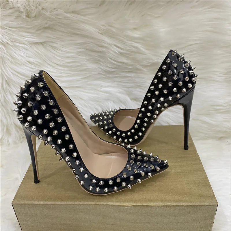 Funki Findz | Shoes | Women's Spikes Rivets Super High Stilettos