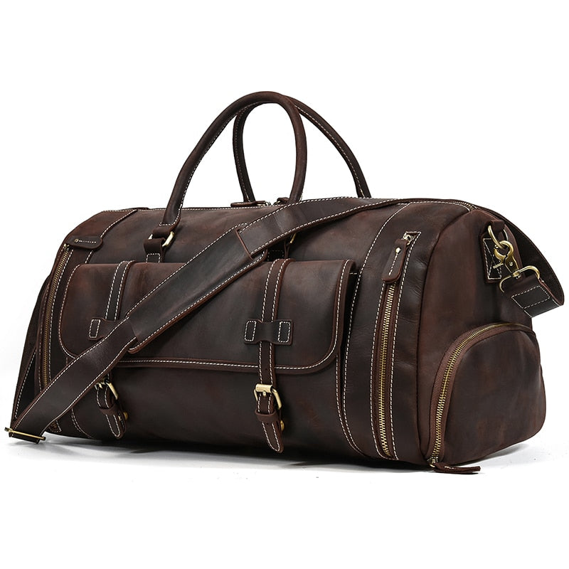 Funki Findz | Bags | Travel Bags | Men's Leather Overnight Bag