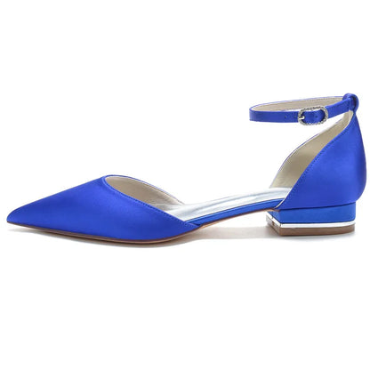 Funki Findz | Shoes | Women's Satin Pointy Toe Wedding Flats