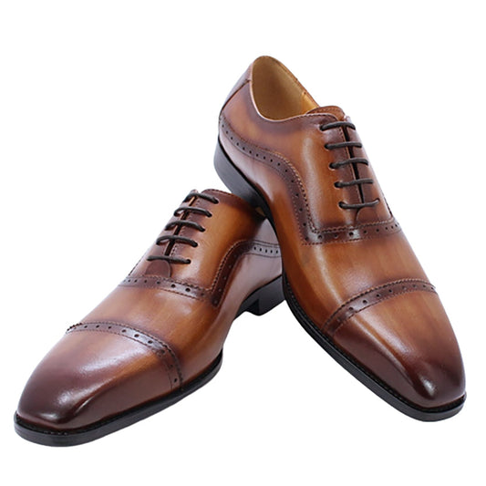 Funki Findz | Shoes | Men's Elegant Leather Oxford Brogue Shoe