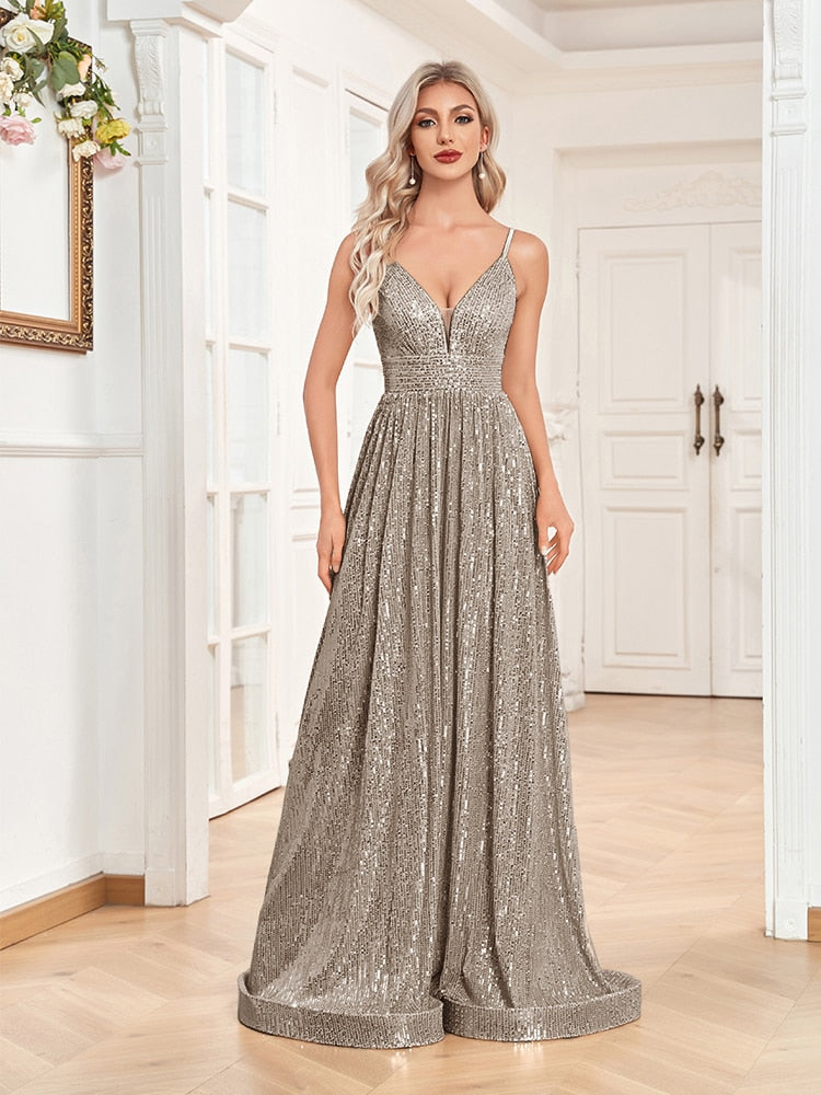 Funki Findz | Dresses | Women's Luxury Strappy Evening Dress