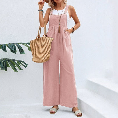 Funki Findz | Pants | Women's Casual Wide Leg Pantsuit Overalls