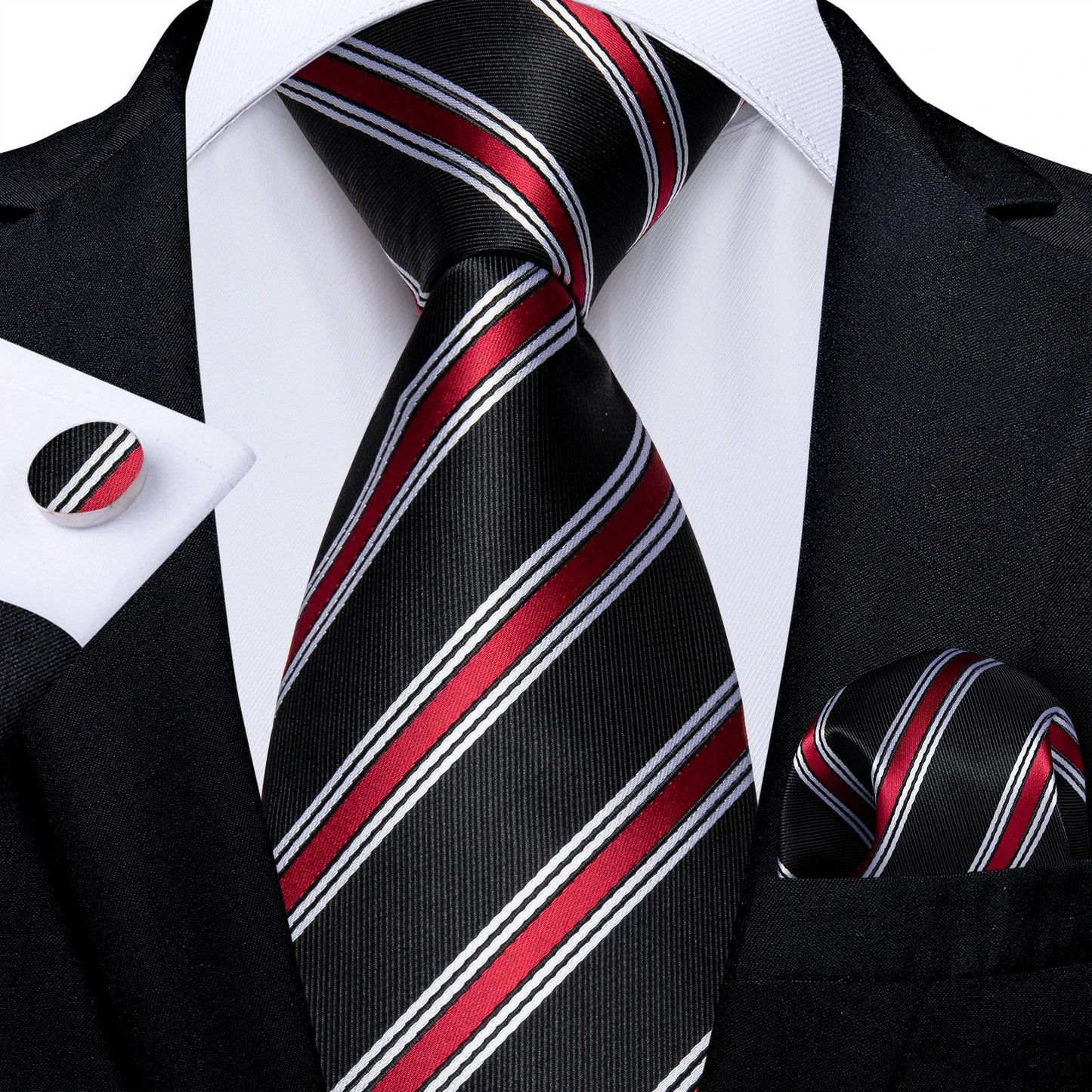 Funki Findz | Neckties | Men's Premium Fashion Silk 3Pcs Tie Set