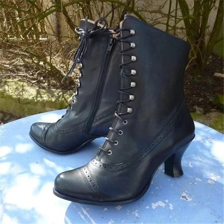Funki Findz | Boots | Women's Steampunk Victorian Granny Boot