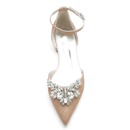 Funki Findz | Shoes | Women's Crystal Beaded  Bridal Prom Flats