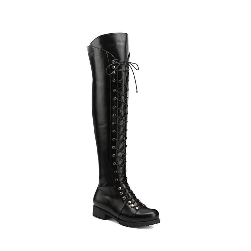 Funki Findz | Boots | Women's Leather Fleece Lace Up Boots