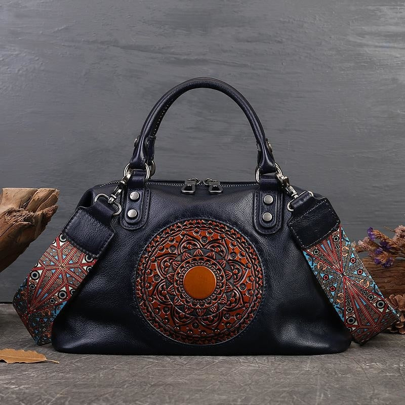 Funki Findz | Bags | Handbags | Women's Boho Leather Tote Bag