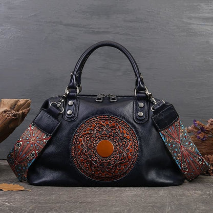 Funki Findz | Bags | Handbags | Women's Boho Leather Tote Bag