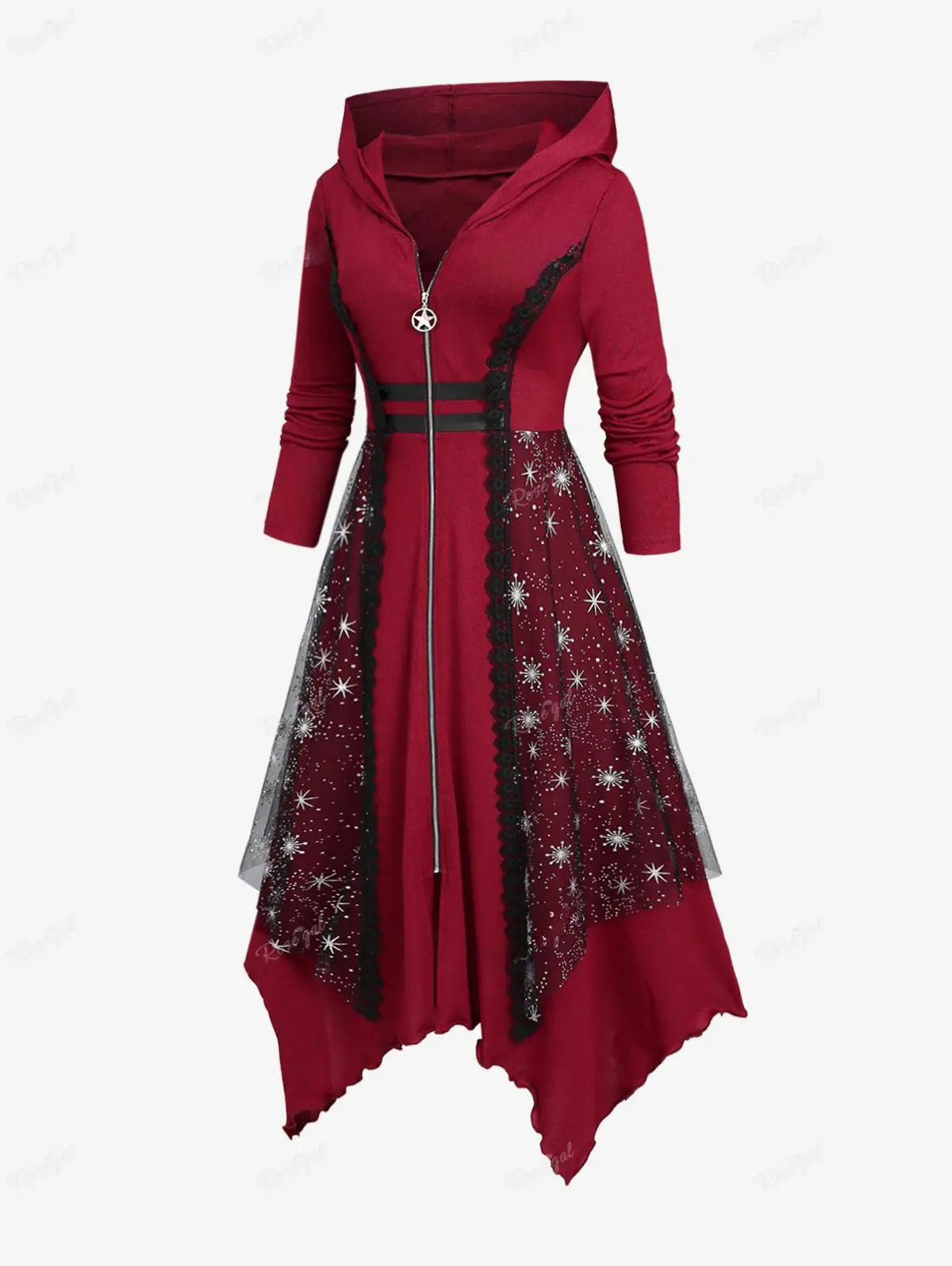 Funki Findz | Dresses | Women's Long Hooded Gothic Dress