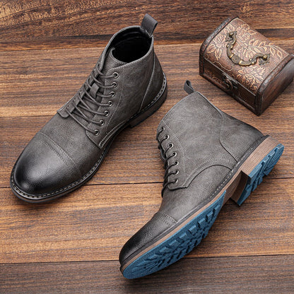 Funki Findz | Boots | Men's Faux Leather Smart Dress Boots