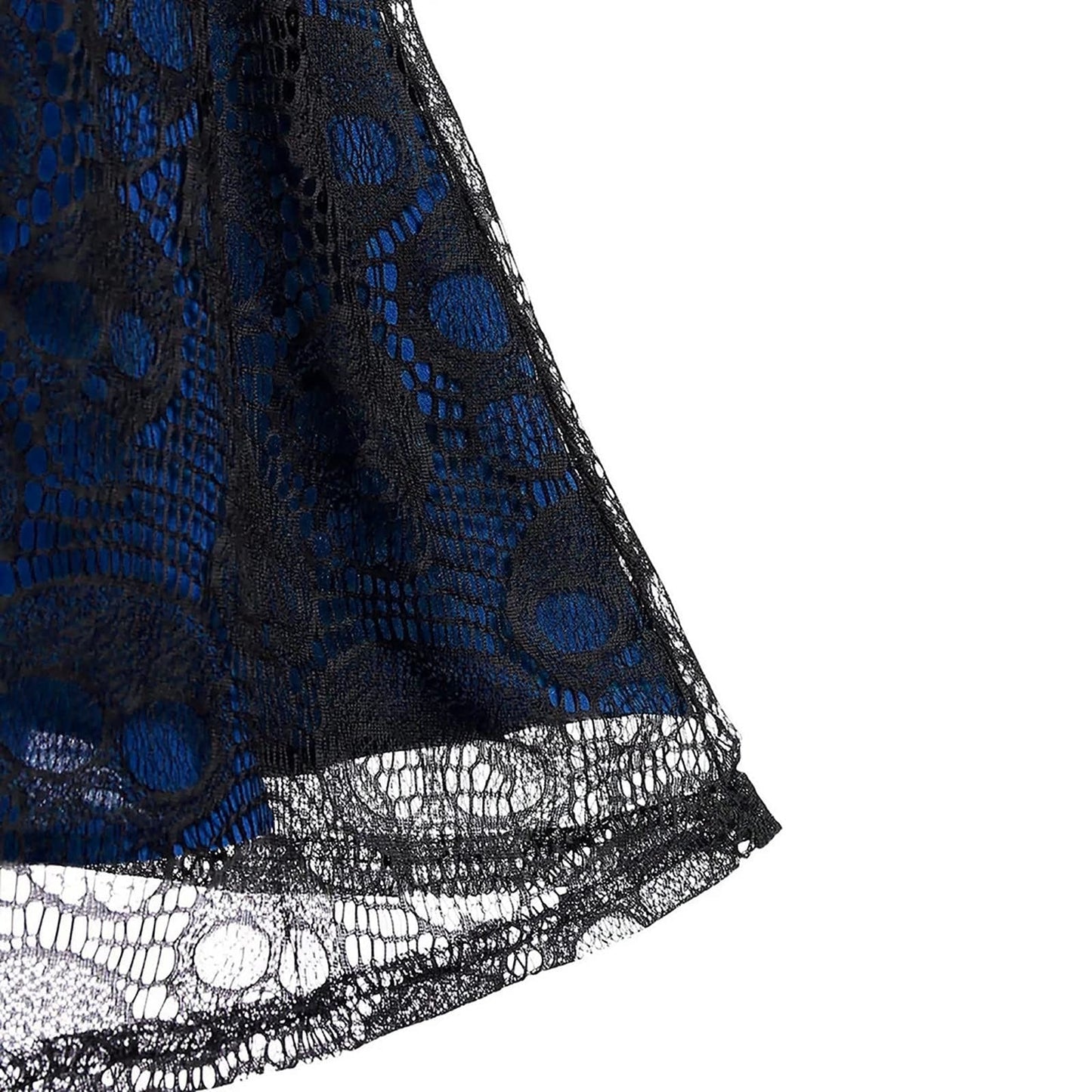 Funki Findz | Dresses | Women's Gothic Skull Lace Mini Dress