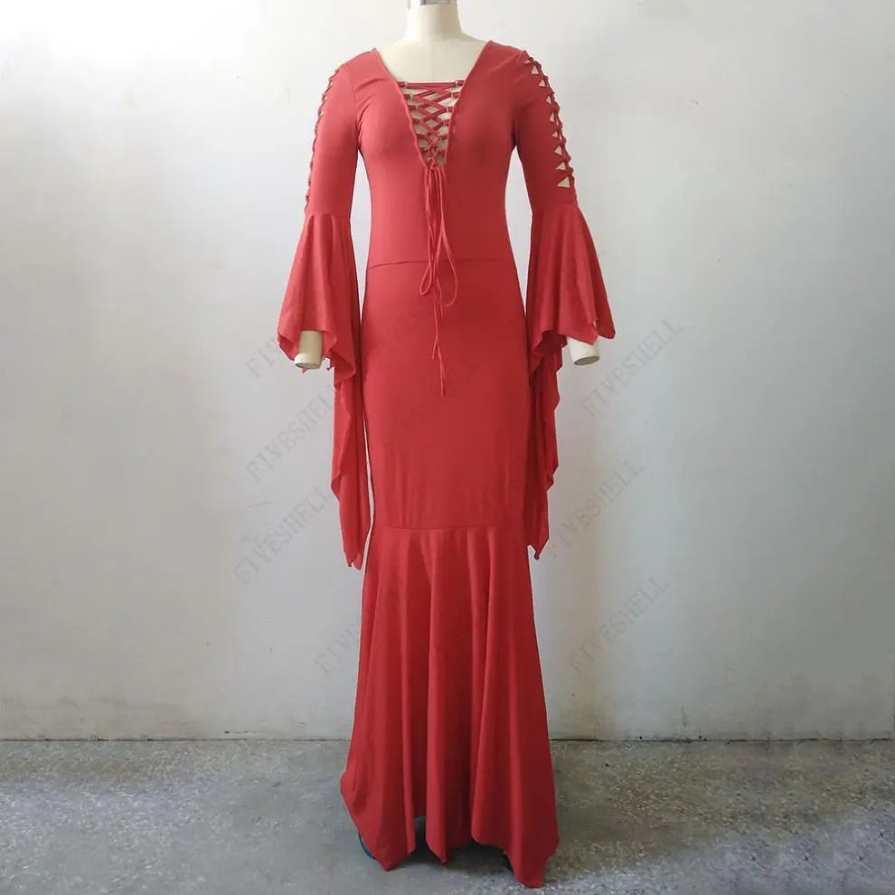 Funki Findz | Dresses | Women's Goth Lace Up Halloween Dress