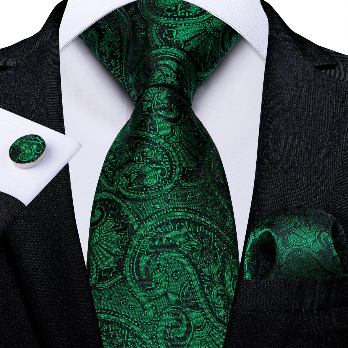 Funki Findz | Neckties | Men's 3Pcs Paisley Wedding Tie Sets