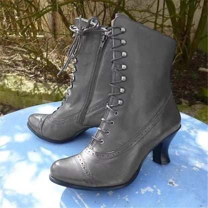 Funki Findz | Boots | Women's Steampunk Victorian Granny Boot