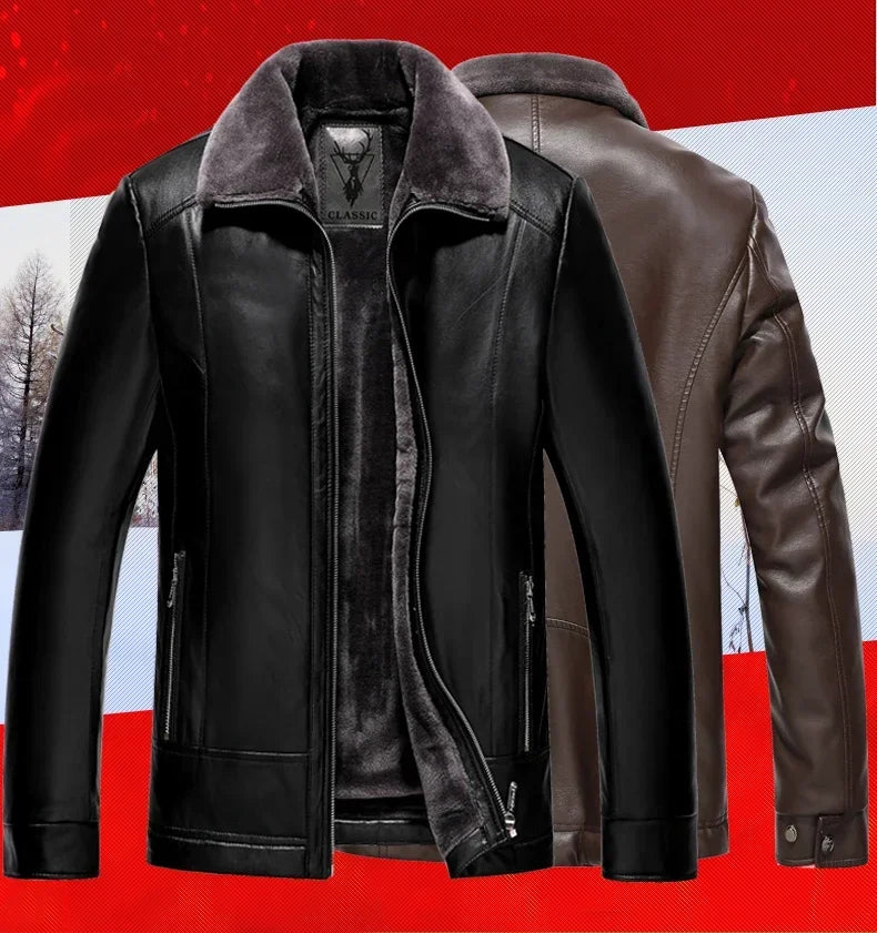 Funki Findz | Jackets | Men's Leather Fleece Motorcycle Jackets