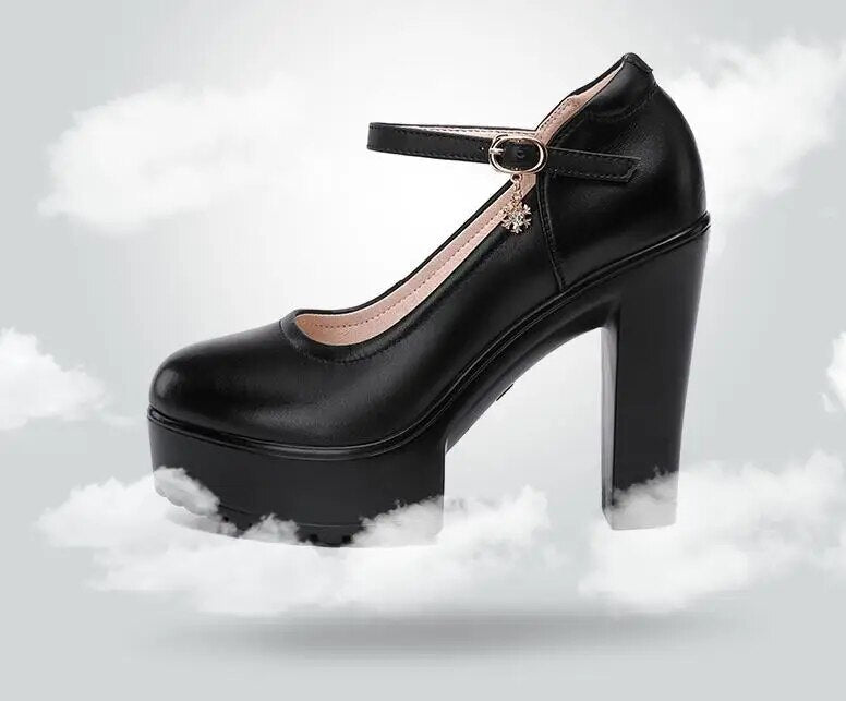 Funki Findz | Shoes | Women's Luxury Leather High Mary Janes