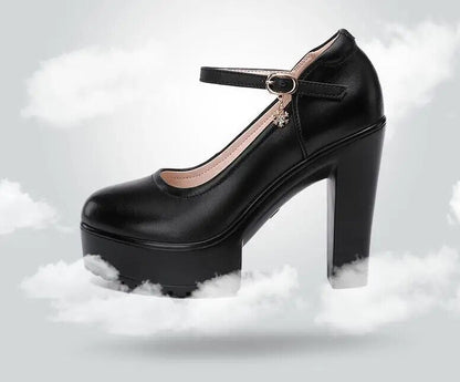 Funki Findz | Shoes | Women's Luxury Leather High Mary Janes
