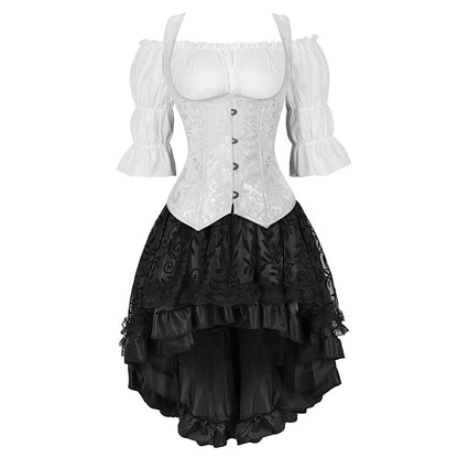 Funki Findz | Dresses | Women's Steampunk Top Corset Skirt Set