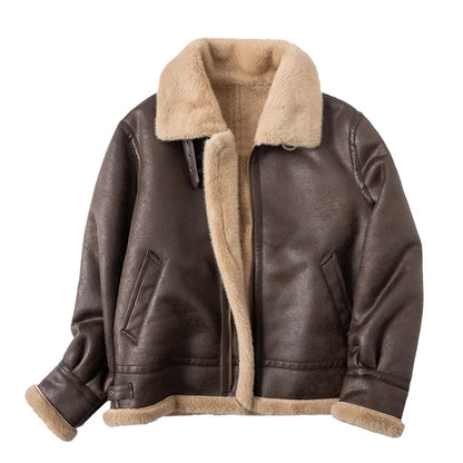 Funki Findz | Jackets | Men's Faux Leather Fleece Winter Jacket