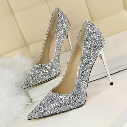 Funki Findz | Shoes | Women's High Heel Glitter Prom Pumps