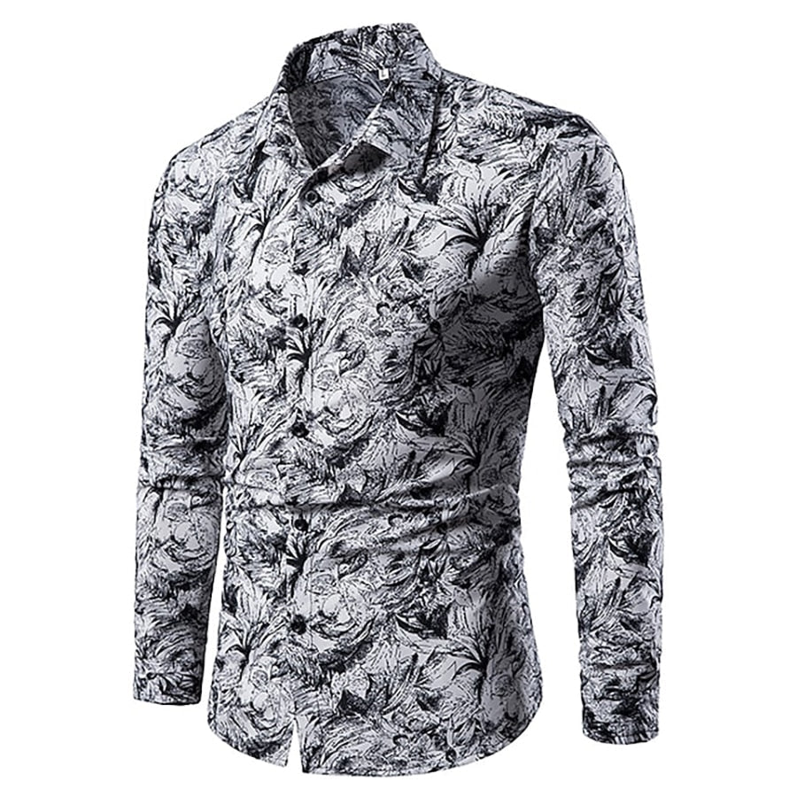 Funki Findz | Shirts | Men's Long Sleeved Dress Shirt | Slim Fit