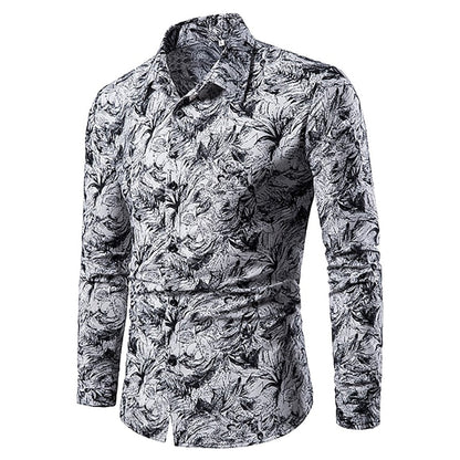 Funki Findz | Shirts | Men's Long Sleeved Dress Shirt | Slim Fit