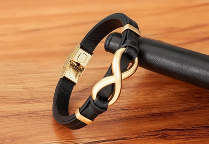 Funki Findz | Bracelets | Unisex Leather Infinity Symbol Bracelets