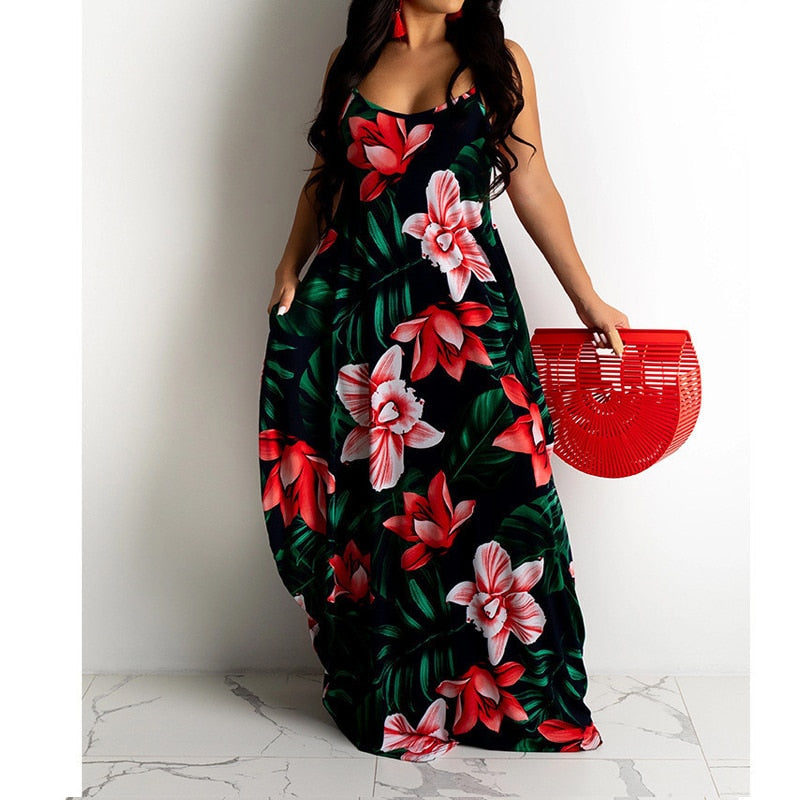 Funki Findz | Dresses | Women's Long Floral Summer Dresses