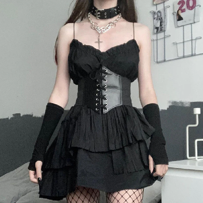 Funki Findz | Belts | Women's Goth Under Bust Cincher Belt