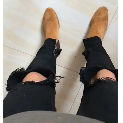 Funki Findz | Boots | Men's Suede Block Heeled Chelsea Boots